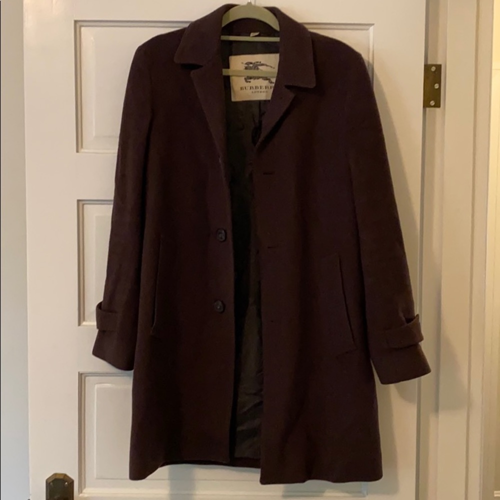 Burberry single-breasted wool coat